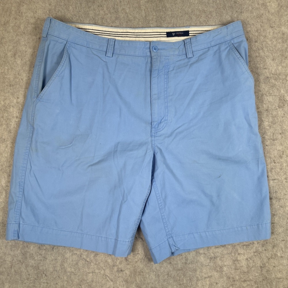 Cremieux Shorts‎ Men's Size 38 Light Blue Chinos Flat Front